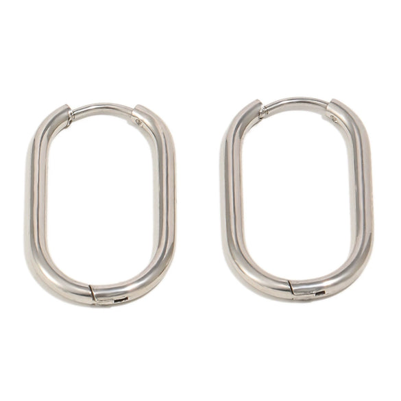 Wholesale Handmade Geometric Minimalist Women's Stainless Steel 18K Gold Plated Ushaped Earrings