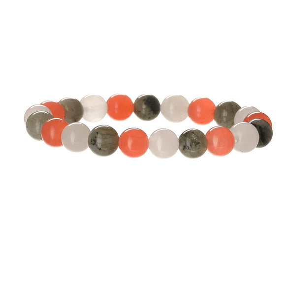 Wholesale Handmade Geometric Natural Stone Agate Beaded Bracelet