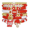 Wholesale Handmade Geometric Polymer Alloy Acrylic Rugby Bracelet For Friendship