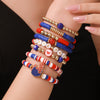 Wholesale Handmade Geometric Polymer Alloy Acrylic Rugby Bracelet For Friendship