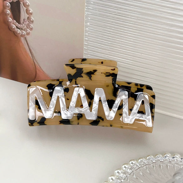 Wholesale Handmade Geometric Pvc Women's Hair Grab Clip Hair Accessories