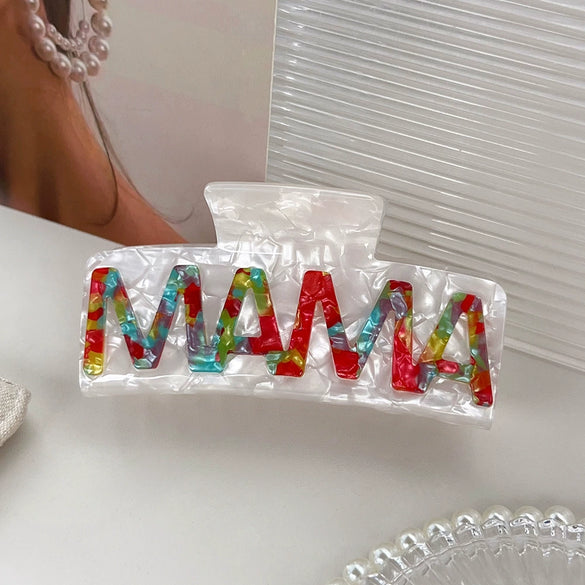 Wholesale Handmade Geometric Pvc Women's Hair Grab Clip Hair Accessories