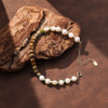 Wholesale Handmade Geometric Silver Electroplated Freshwater Pearl Bracelet For Women