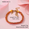 Wholesale Handmade Geometric Stainless Steel 18K Electroplated Tassel Chain Bracelet For Women