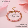 Wholesale Handmade Geometric Stainless Steel 18K Electroplated Tassel Chain Bracelet For Women