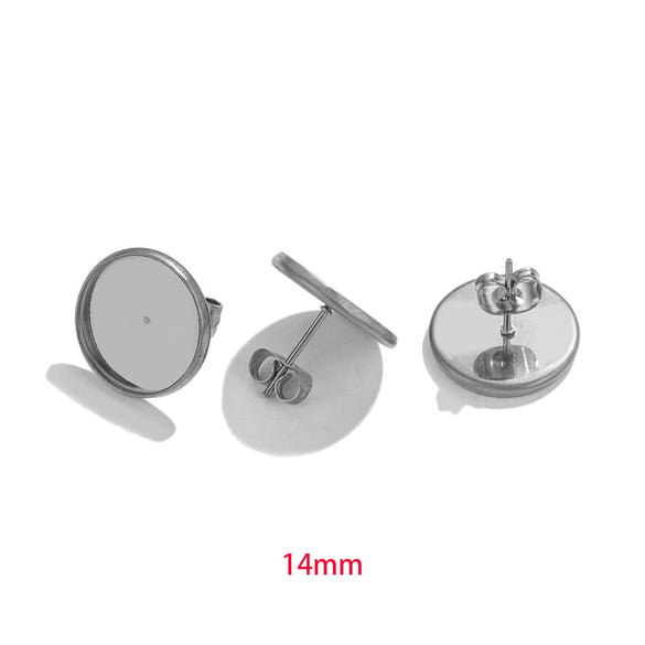 Wholesale Handmade Geometric Stainless Steel Multicolor Electroplated Women's Earrings Accessories