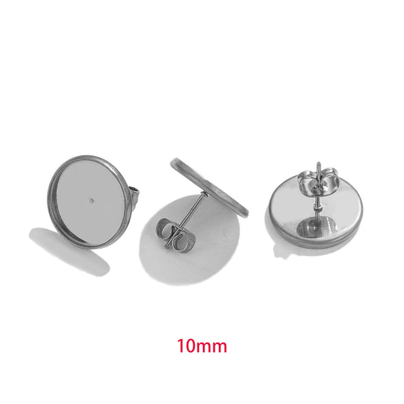 Wholesale Handmade Geometric Stainless Steel Multicolor Electroplated Women's Earrings Accessories