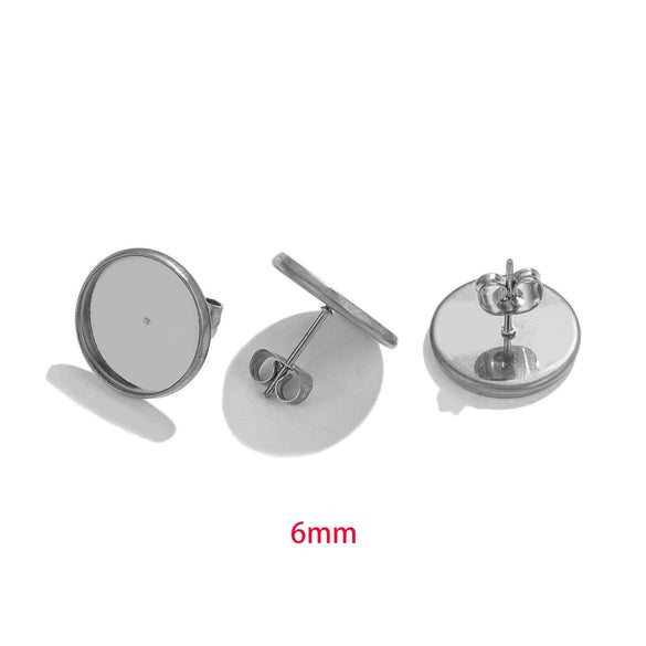 Wholesale Handmade Geometric Stainless Steel Multicolor Electroplated Women's Earrings Accessories