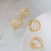 Wholesale Handmade Geometric 316L Stainless Steel Ring Jewelry Electroplated Unisex