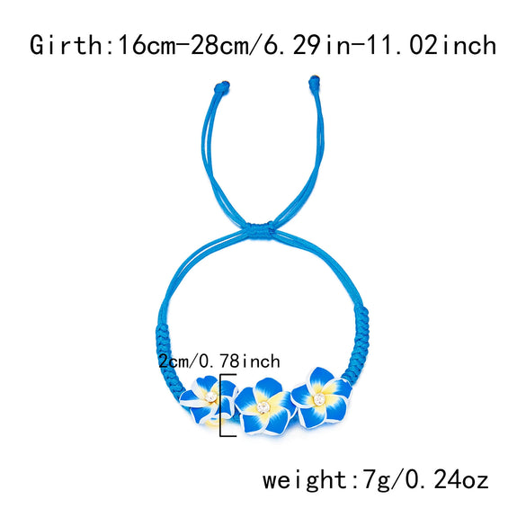 Wholesale Handmade Glass Flower Bracelet And Anklet For Women