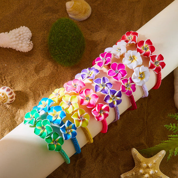 Wholesale Handmade Glass Flower Bracelet And Anklet For Women