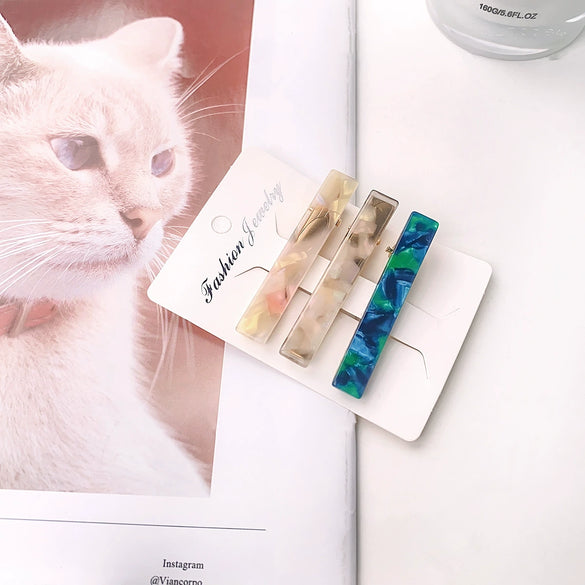 Wholesale Handmade High Sense Acetic Acid Women's Duckbill Hairpin