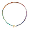Wholesale Handmade Light Luxury Natural Tiger Eye And Freshwater Pearl Beaded Love Heart Pendant Necklace For Women