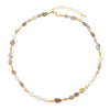 Wholesale Handmade Light Luxury Natural Tiger Eye And Freshwater Pearl Beaded Love Heart Pendant Necklace For Women