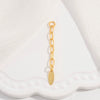Wholesale Handmade Minimalist Drop Shape 925 Sterling Silver Tail Chain Extended Chain Diy Bracelet Necklace Accessories