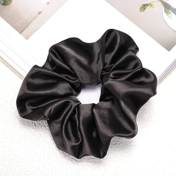 Wholesale Handmade Minimalist Natural Cloth Hair Ring Solid Color Hair Accessories