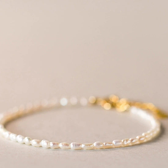 Wholesale Handmade Natural Freshwater Pearl Beaded Bracelet Jewelry