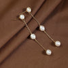 Wholesale Handmade Natural Freshwater Pearl Earrings With Tassel Minimalist Style For Women Nearly Round And Rice Shape Droplet Shape
