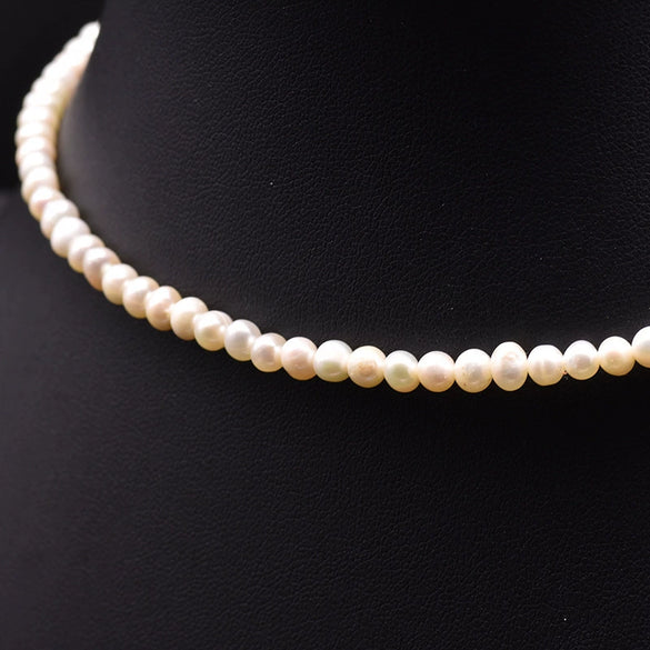 Wholesale Handmade Natural Freshwater Pearl Jewelry Retro Geometric Style Necklace Clavicle Chain Bracelet Electroplated