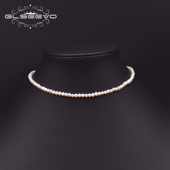Wholesale Handmade Natural Freshwater Pearl Jewelry Retro Geometric Style Necklace Clavicle Chain Bracelet Electroplated