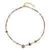 Wholesale Handmade Natural Stone And Czech Beads Geometric Style Women's Necklace