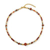 Wholesale Handmade Natural Stone And Czech Beads Geometric Style Women's Necklace