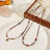 Wholesale Handmade Natural Stone And Czech Beads Geometric Style Women's Necklace