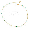 Wholesale Handmade Natural Stone Beaded Necklace Stainless Steel Chain Geometric Style Mixed Gemstone Inlay