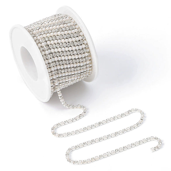 Wholesale Handmade Natural Style Rhinestone Claw Pearl Gold And Silver Bottom Claw Diamond Beaded Necklace Jewelry Accessories