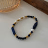 Wholesale Handmade Natural Tiger Eye Stone Pearl Bracelet For Women In Maillard Style