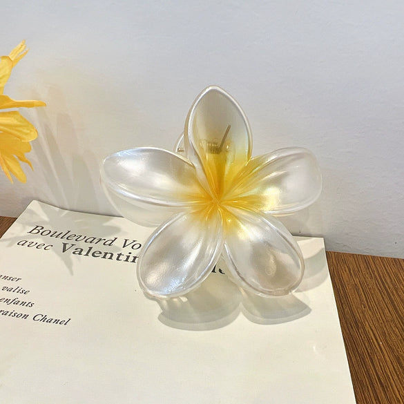 Wholesale Handmade Plastic Resin Egg Flower Hairpin For Women High Level Elegant Hair Accessories