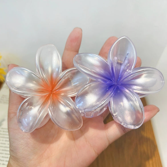 Wholesale Handmade Plastic Resin Egg Flower Hairpin For Women High Level Elegant Hair Accessories