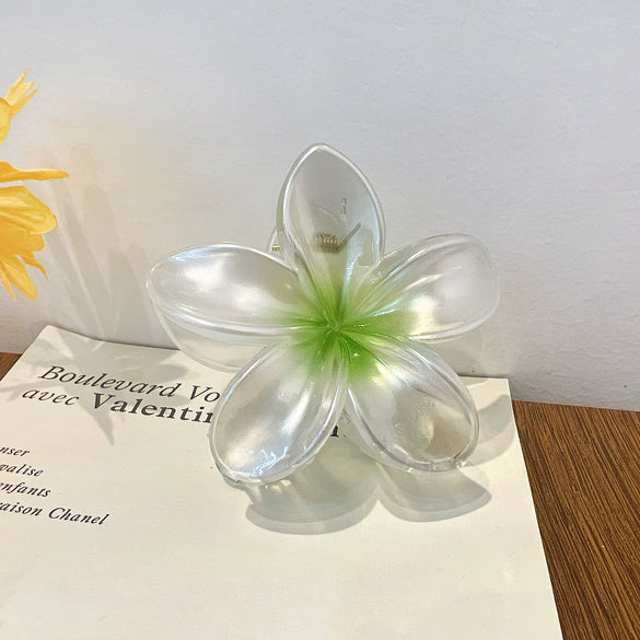 Wholesale Handmade Plastic Resin Egg Flower Hairpin For Women High Level Elegant Hair Accessories
