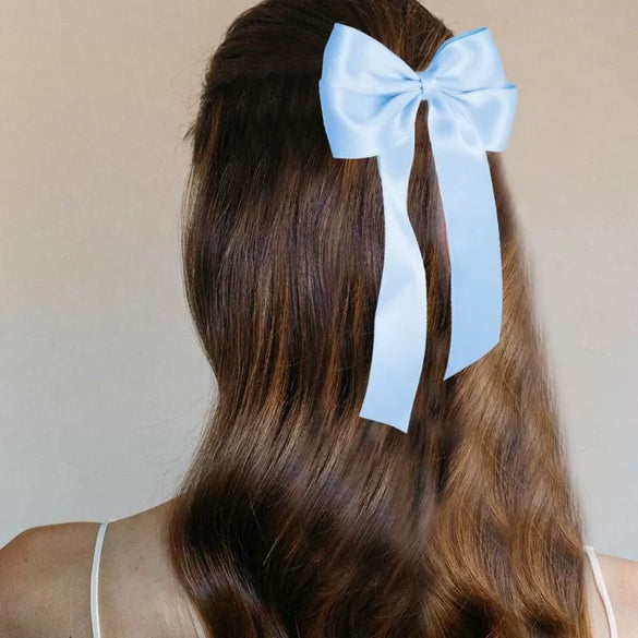 Wholesale Handmade Polyester Fiber Ribbon Bow Hair Clip For Women Versatile Hair Accessory