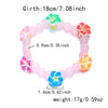 Wholesale Handmade Polymer Clay Flower Beaded Bracelet For Women Vacation Style Jewelry
