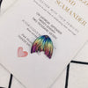 Wholesale Handmade Resin And Plastic Fishtail Stud Earrings With Magic Color Gradient Natural Style And Environmental Protection Treatment