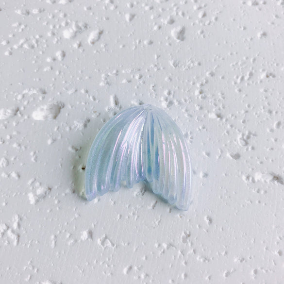 Wholesale Handmade Resin And Plastic Fishtail Stud Earrings With Magic Color Gradient Natural Style And Environmental Protection Treatment