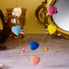 Wholesale Handmade Resin Heart Shape Doublelayer Necklace For Women