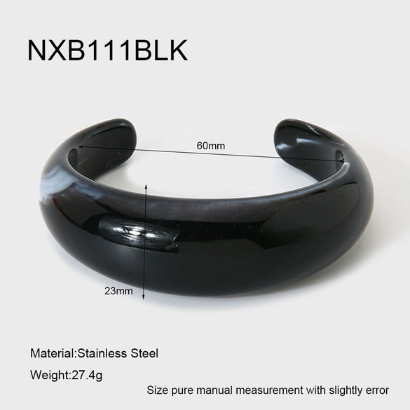 Wholesale Handmade Retro Multicolor Resin Open Bracelet Jewelry For Women