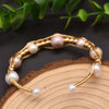 Wholesale Handmade Retro Natural Freshwater Pearl Electroplated Bracelet For Women