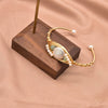 Wholesale Handmade Retro Natural Freshwater Pearl Electroplated Bracelet For Women
