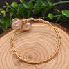 Wholesale Handmade Retro Natural Freshwater Pearl Electroplated Bracelet For Women