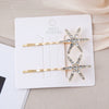 Wholesale Handmade Rhinestone Hairpin Women's Internet Celebrity Style Side Clip Hair Accessories