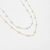 Wholesale Handmade S925 Sterling Silver Pearl Bead Cross Chain Neck Collarbone Necklace For Women With Electroplating
