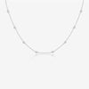 Wholesale Handmade S925 Sterling Silver Pearl Bead Cross Chain Neck Collarbone Necklace For Women With Electroplating