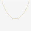 Wholesale Handmade S925 Sterling Silver Pearl Bead Cross Chain Neck Collarbone Necklace For Women With Electroplating