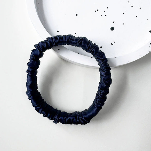 Wholesale Handmade Silk Hair Tie For Women High Elasticity Mulberry Silk Nonpulling Ponytail Head Flower Hair Rope