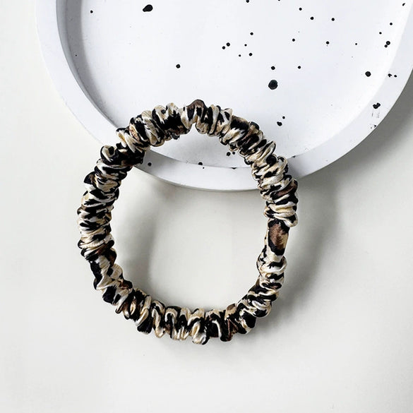 Wholesale Handmade Silk Hair Tie For Women High Elasticity Mulberry Silk Nonpulling Ponytail Head Flower Hair Rope