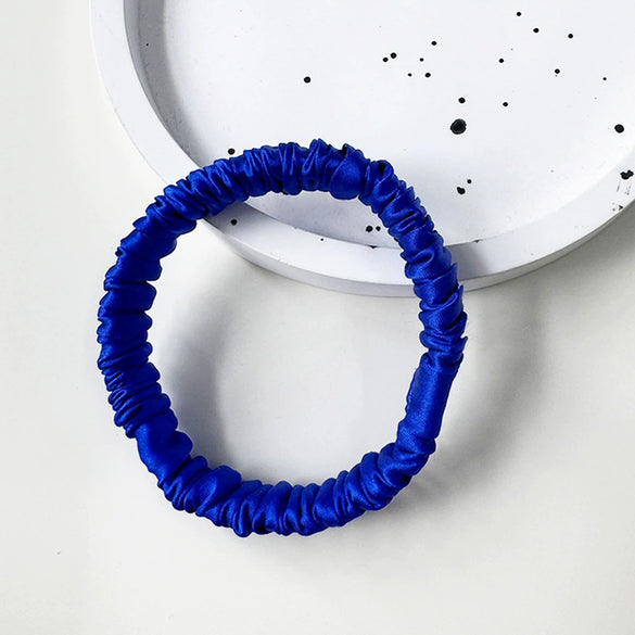 Wholesale Handmade Silk Hair Tie For Women High Elasticity Mulberry Silk Nonpulling Ponytail Head Flower Hair Rope