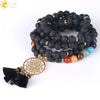 Wholesale Handmade Simple Style Natural Stone And Copper Dream Catcher Bracelet Gold Plated